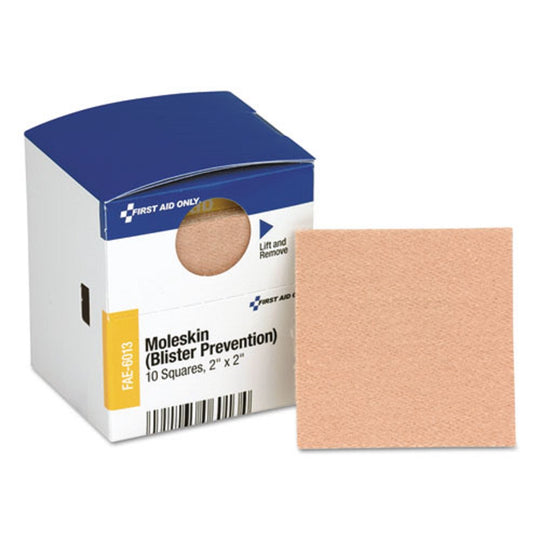 SMART COMPLIANCE MOLESKIN/BLISTER PROTECTION - 2" SQUARES - 10/BOX