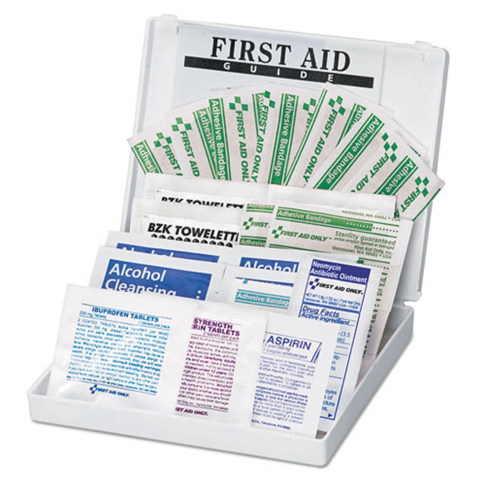 ALL-PURPOSE FIRST AID KIT - 34 PIECES - PLASTIC CASE