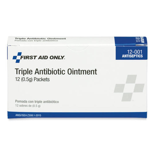 FIRST AID KIT RREFILL TRIPLE ANTIBIOTIC OINTMENT - PACKET - 12/BOX