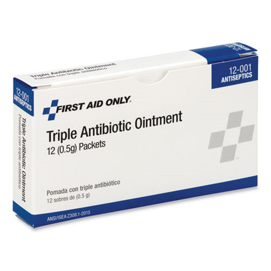 FIRST AID KIT RREFILL TRIPLE ANTIBIOTIC OINTMENT - PACKET - 12/BOX