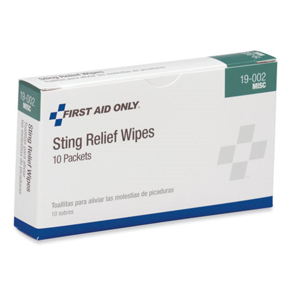 FIRST AID STING RELIEF PADS - 10/BOX