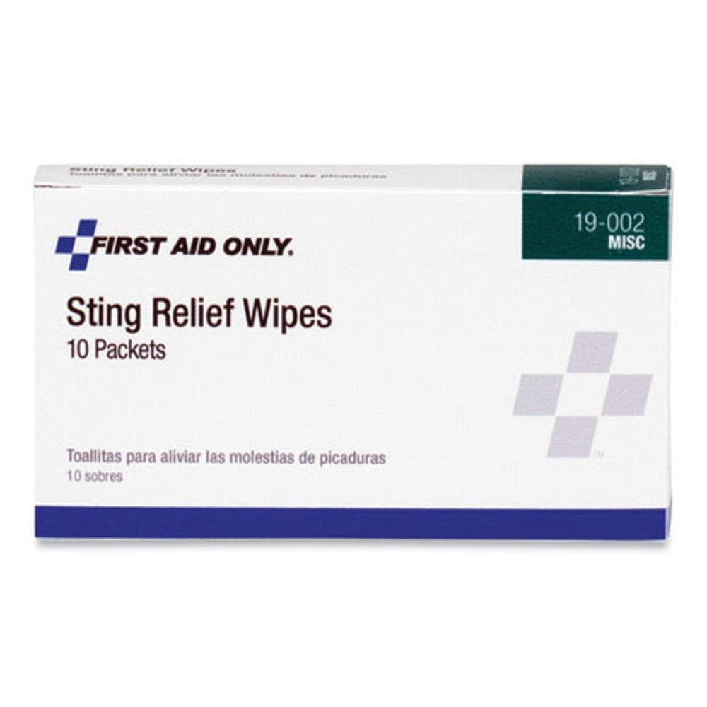 FIRST AID STING RELIEF PADS - 10/BOX