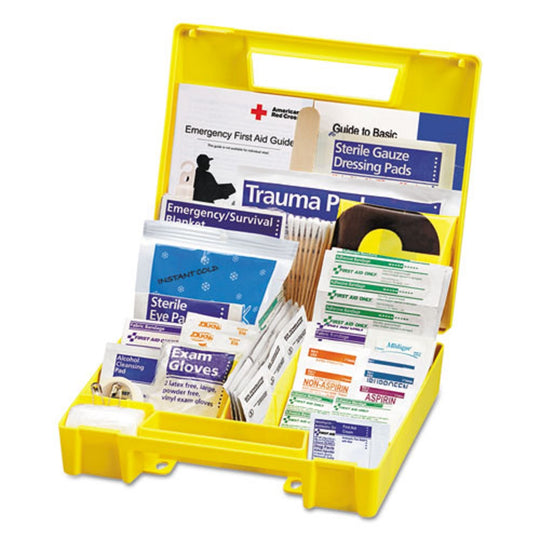 ESSENTIALS FIRST AID KIT FOR 5 PEOPLE - 138 PIECES - PLASTIC CASE