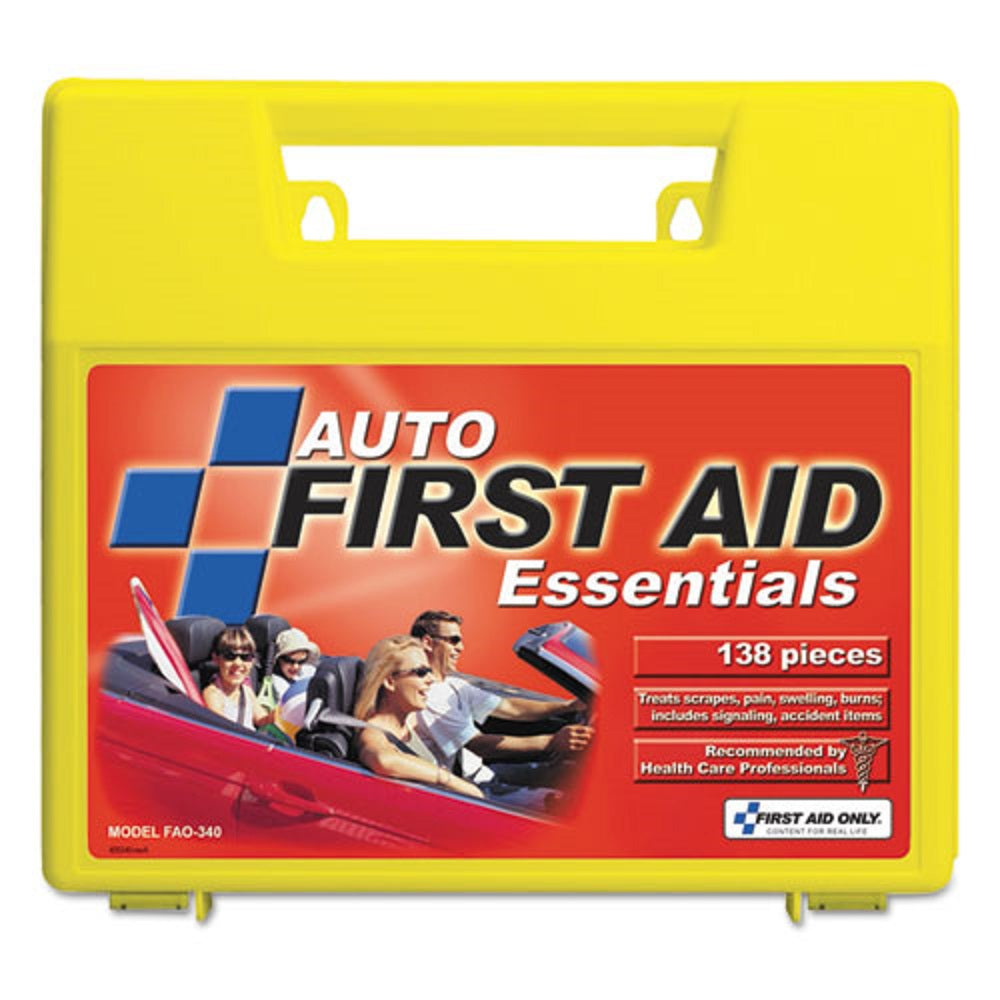 ESSENTIALS FIRST AID KIT FOR 5 PEOPLE - 138 PIECES - PLASTIC CASE