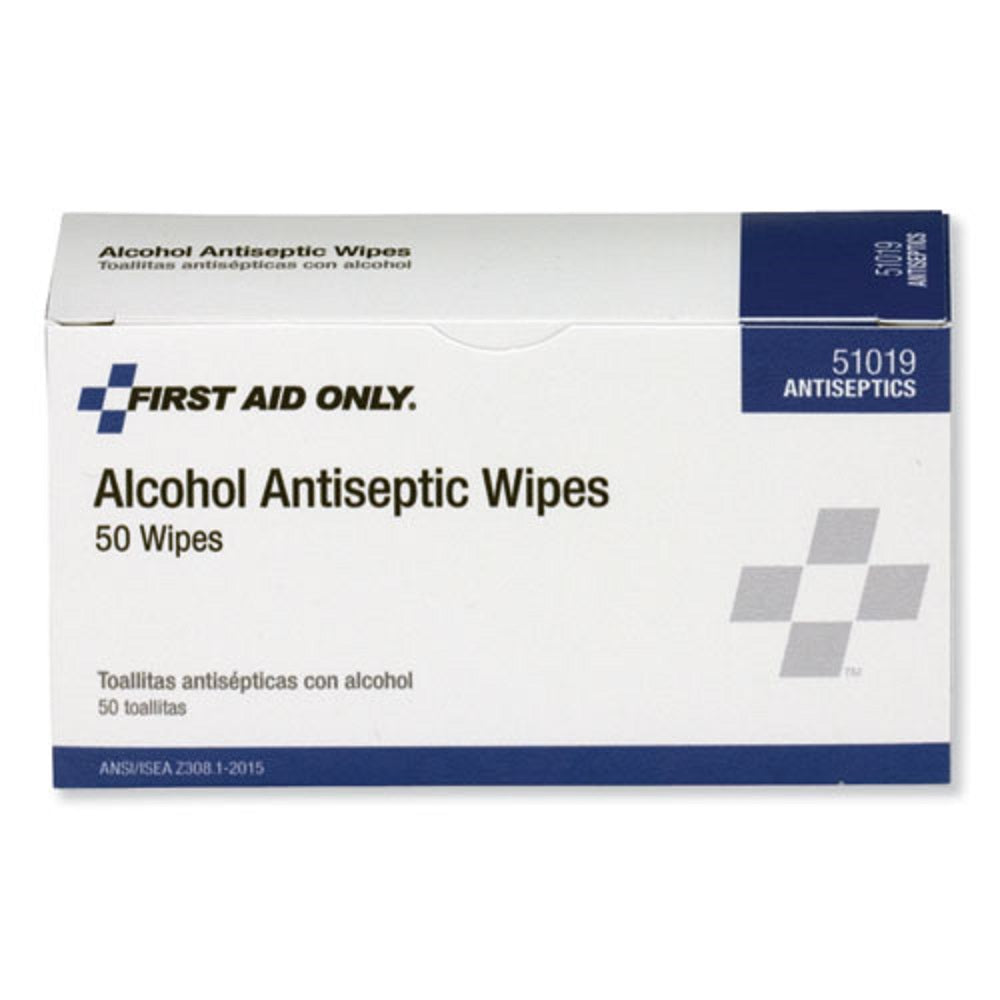 FIRST AID ALCOHOL PADS - 50/BOX