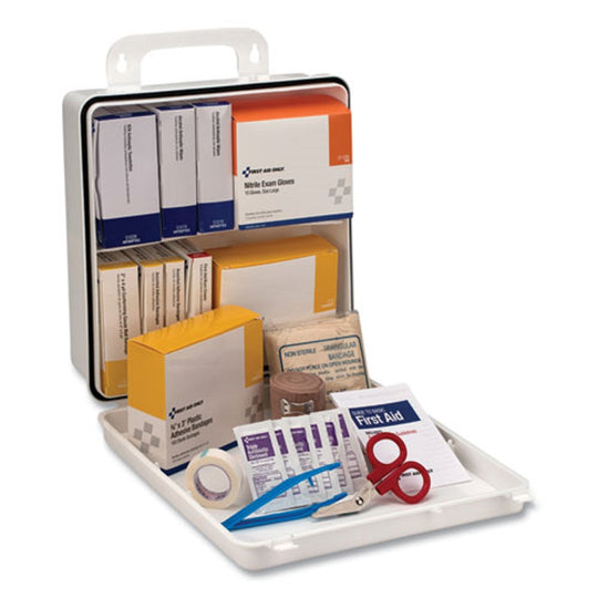 OFFICE FIRST AID KIT - FOR UP TO 75 PEOPLE - 312 PIECES - PLASTIC CASE