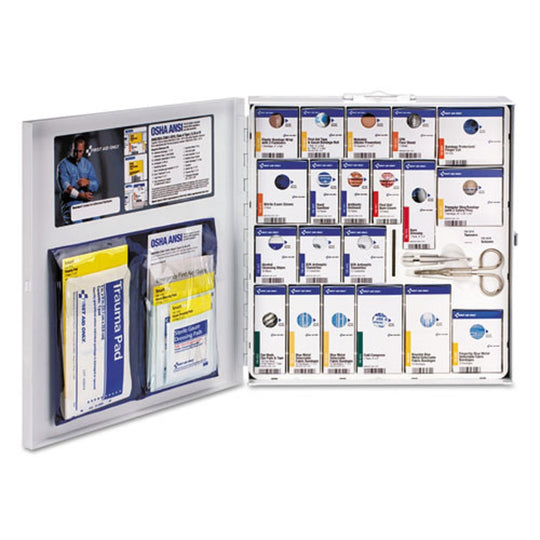 ANSI 2015 SMARTCOMPLIANCE FOOD SERVICE FIRST AID KIT - 50 PEOPLE - 260 PIECES