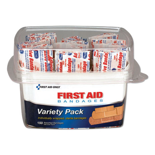 FIRST AID BANDAGES - ASSORTED - 150 PIECES/KIT