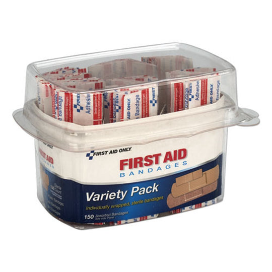 FIRST AID BANDAGES - ASSORTED - 150 PIECES/KIT