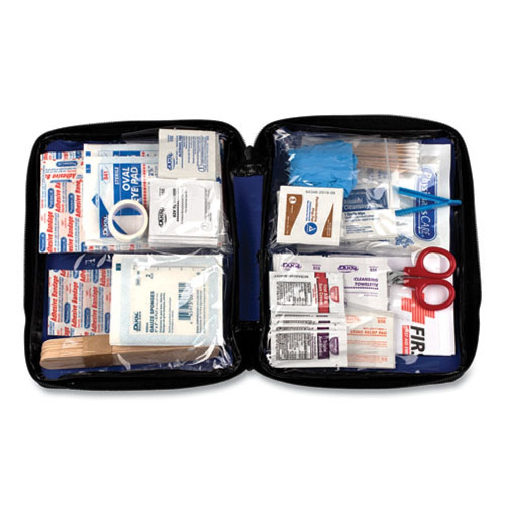 SOFT-SIDED FIRST AID KIT FOR UP T 25 PEOPLE - 195 PIECES - SOFT FABRIC CASE