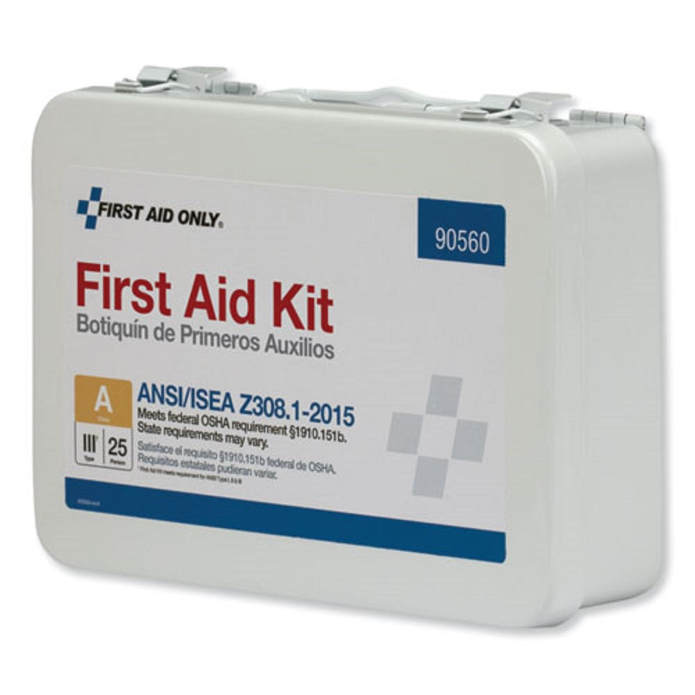 ANSI CLASS A FIRST AID KIT FOR 50 PEOPLE- 89 PIECES - METAL CASE