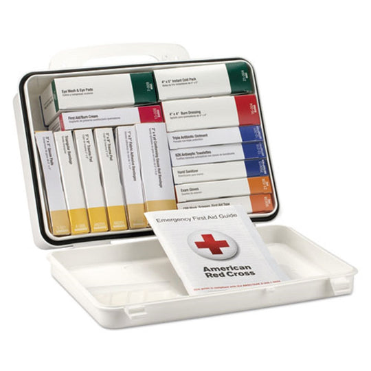 UNITIZED ANSI CLASS A WEATHERPROOF FIRST AID KIT FOR 25 PEOPLE