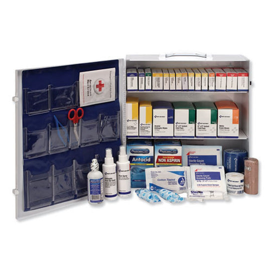 ANSI 2015 CLASS A+ TU[E I AND II INDUSTRIAL FIRST AID KIT 100 PEOPLE - METAL CASE