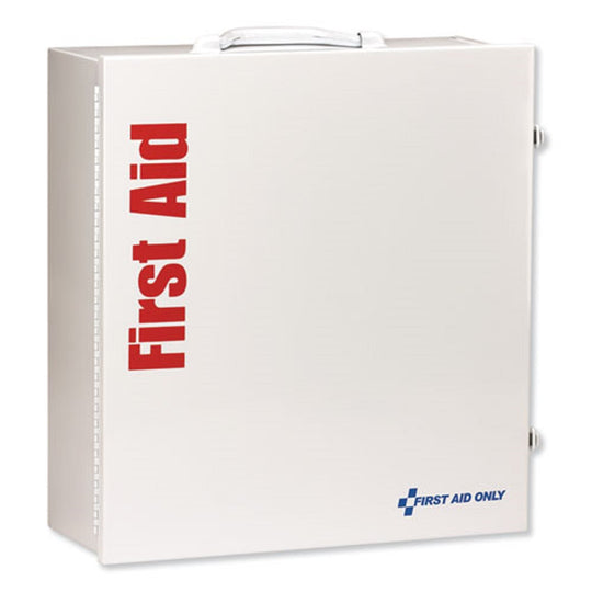 ANSI 2015 CLASS A+ TU[E I AND II INDUSTRIAL FIRST AID KIT 100 PEOPLE - METAL CASE