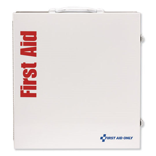 ANSI 2015 CLASS A+ TU[E I AND II INDUSTRIAL FIRST AID KIT 100 PEOPLE - METAL CASE