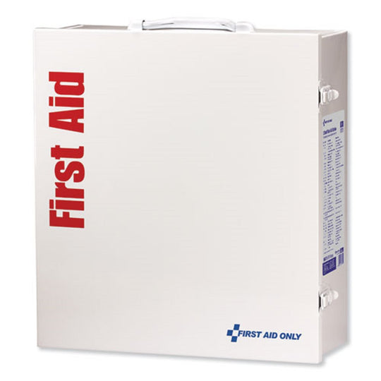 ANSI 2015 CLASS A+ TU[E I AND II INDUSTRIAL FIRST AID KIT 100 PEOPLE - METAL CASE