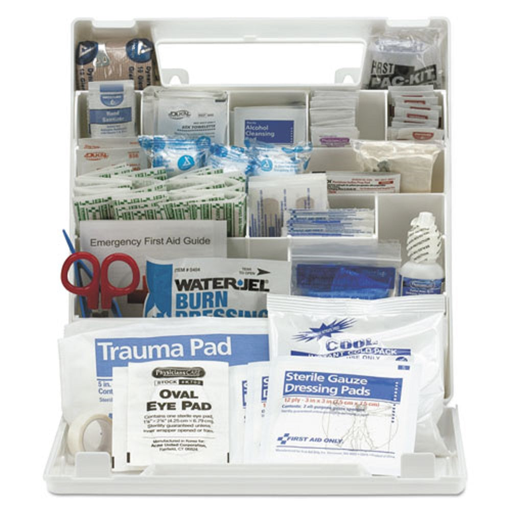 ANSI CLASS A+ FIRST AID KIT FOR 50 PEOPLE - 183 PIECES - PLASTIC CASE