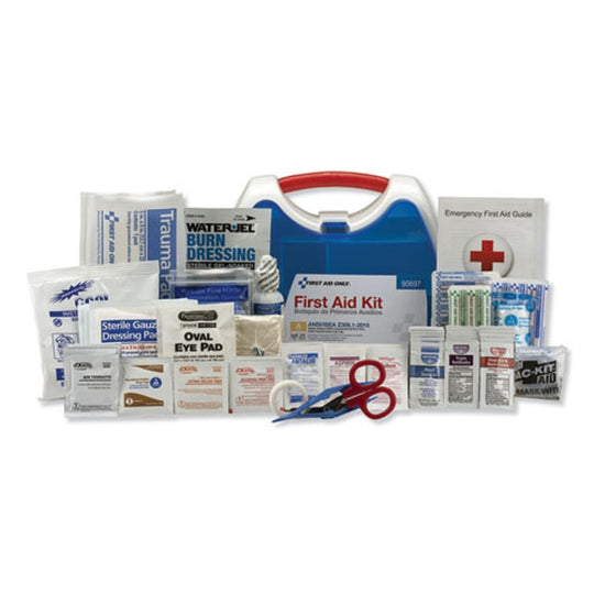 READY CARE FIRST AID KIT FOR 25 PEOPLE, ANSI A+ - 139 PIECES - PLASTIC CASE