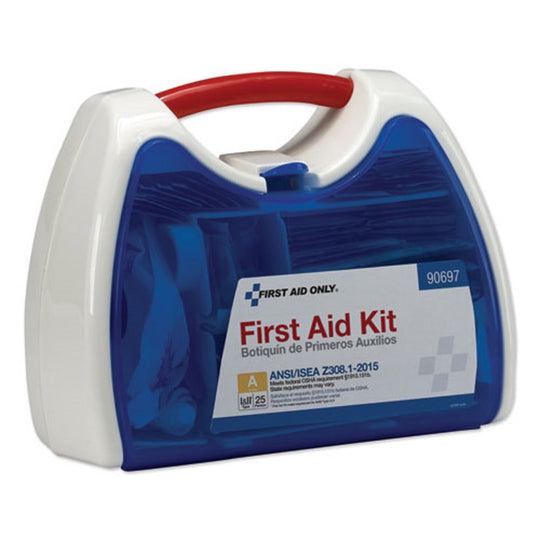 READY CARE FIRST AID KIT FOR 25 PEOPLE, ANSI A+ - 139 PIECES - PLASTIC CASE