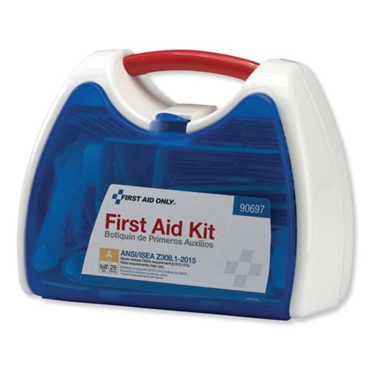 READY CARE FIRST AID KIT FOR 25 PEOPLE, ANSI A+ - 139 PIECES - PLASTIC CASE