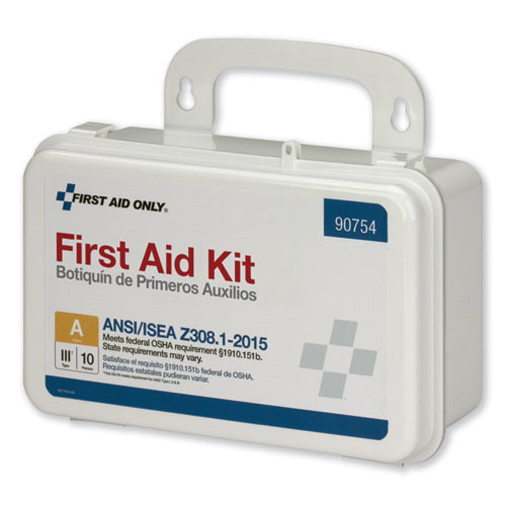 ANSI CLASS A 10 PERSON FIRST AID KIT - 71 PIECES - PLASTIC CASE