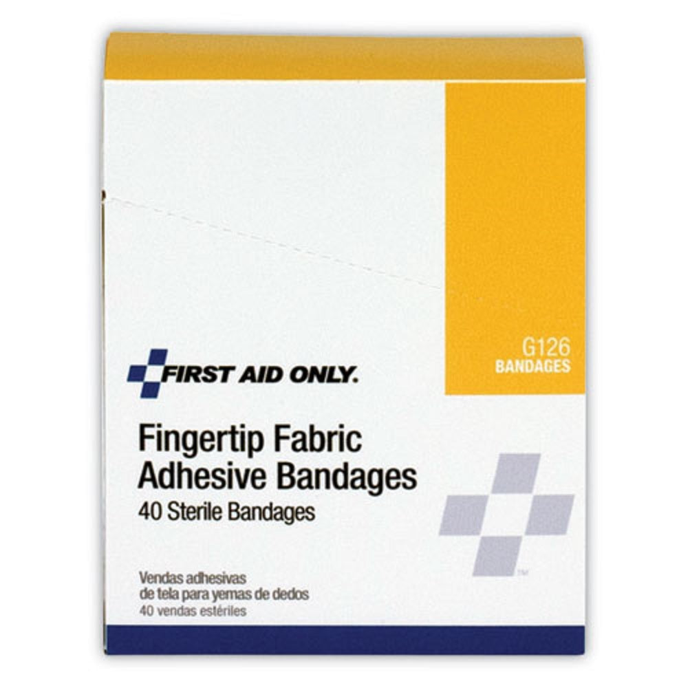 FIRST AID FINGERTIP BANDAGES - 1.75 x 3 - 40/BOX