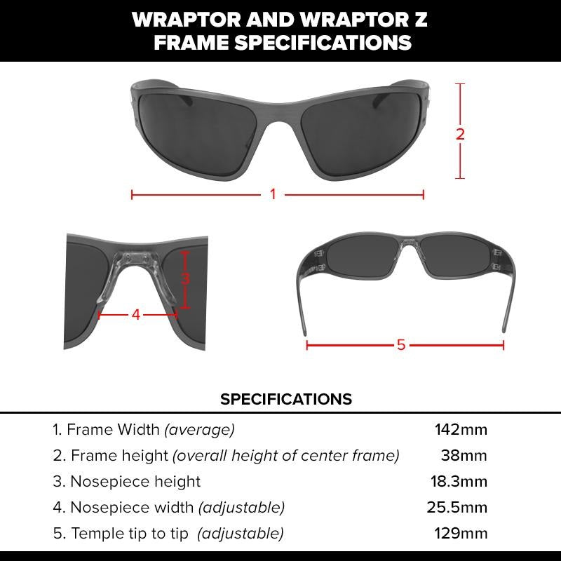 GATORZ WRAPTOR BLACK FRAME / CLEAR LENS