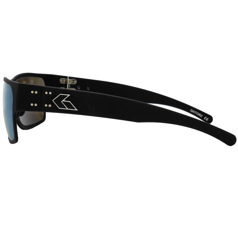 GATORZ DELTA MATTE BLACK / SMOKED POLARIZED WITH BLUE MIRROR LENS