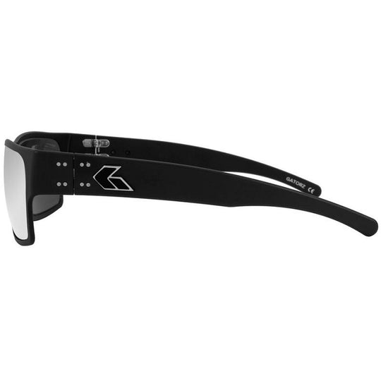 GATORZ DELTA MATTE BLACK - SMOKE POLARIZED W/CHROME MIRROR