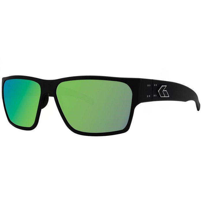 GATORZ DELTA MATTE BLACK - BROWN POLARIZED W/GREEN MIRROR