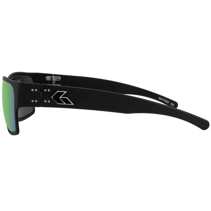 GATORZ DELTA MATTE BLACK - BROWN POLARIZED W/GREEN MIRROR