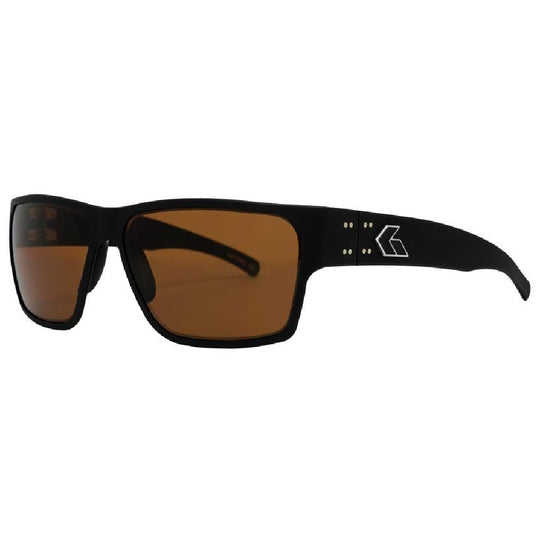 GATORZ DELTA MATTE BLACK - BROWN POLARIZED