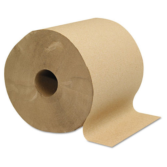 GEN HARDWOUND TOWELS - BROWN - 1 PLY - ROLLS/CARTON