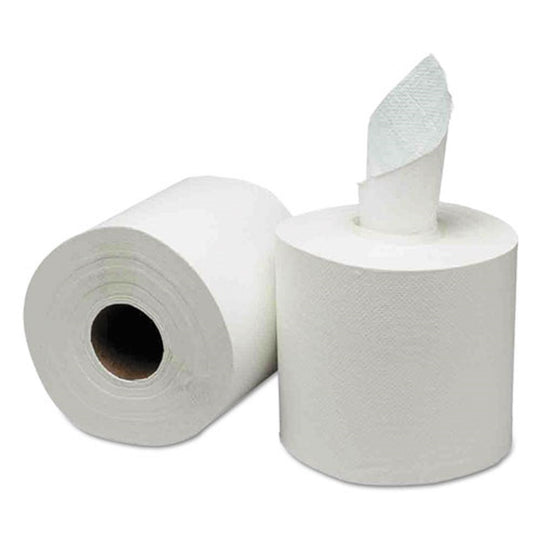 GEN CENTERPULL TOWELS, 2 PLY - WHITE - 600 SHEETS/ROLL - 6 ROLLS/CARTON