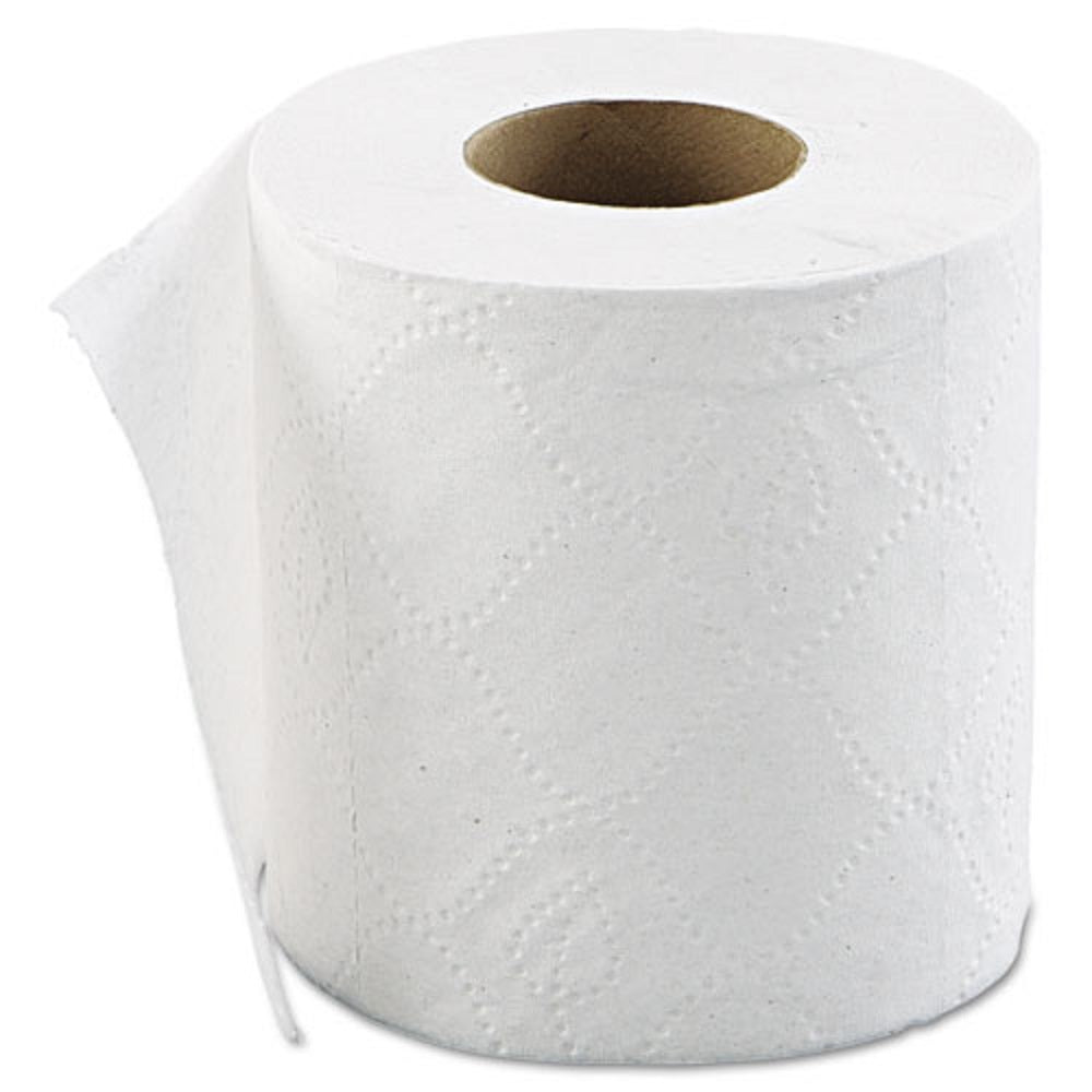 GEN BATH TISSUE - WRAPPED, 2 PLY - WHITE - 500 SHEETS/ROLL - 96 ROLLS/CARTON