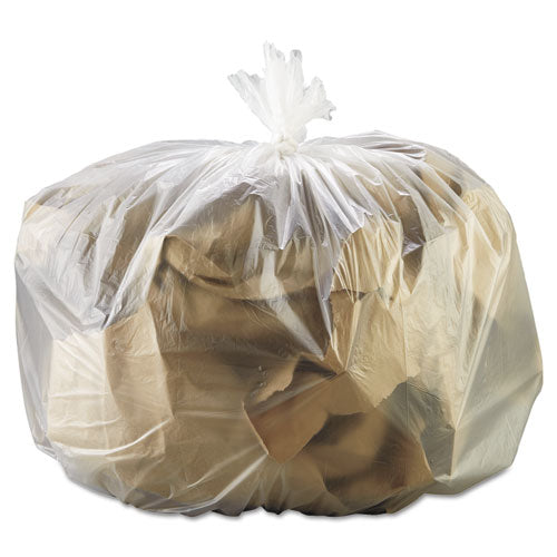 GEN HIGH DENSIITY CAN LINERS - 33 GAL - NATURAL - 250 BAGS/CARTON