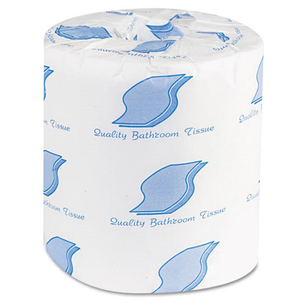 GEN BATH TISSUE, 2 PLY - WHITE - 500 SHEETS/ROLL - 96 ROLLS/CARTON