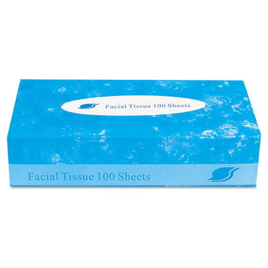 GEN BOXED FACIAL TISSUE, 2 PLY - WHITE - 100 SHEETS/BOX