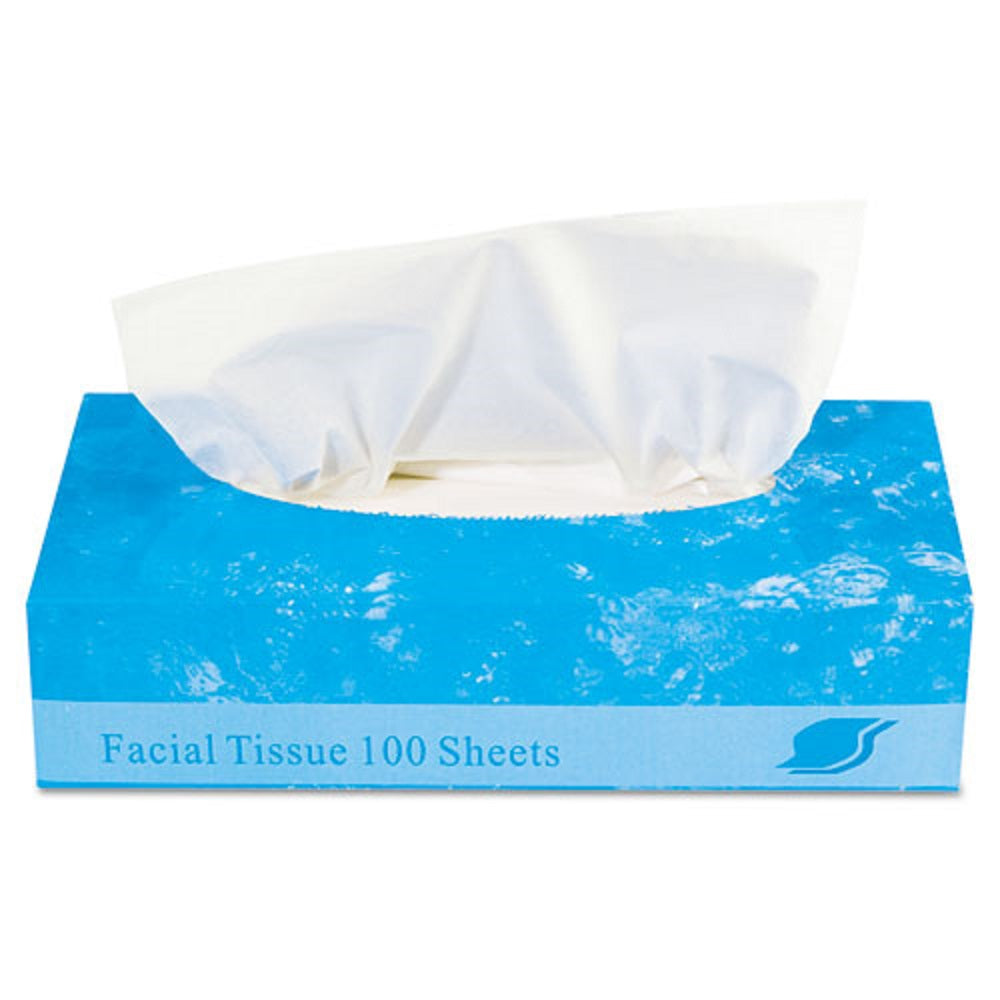 GEN BOXED FACIAL TISSUE, 2 PLY - WHITE - 100 SHEETS/BOX