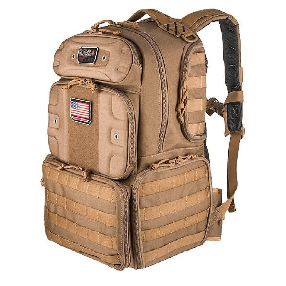 TACTICAL RANGE BACKPACK TALL - HOLDS 4 HANDGUNS