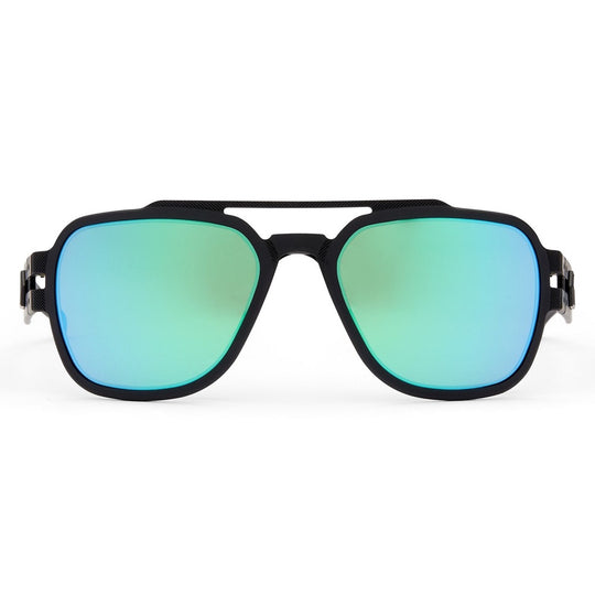 STARK - MATTE BLACKOUT / BROWN POLARIZED w/ GREEN MIRROR