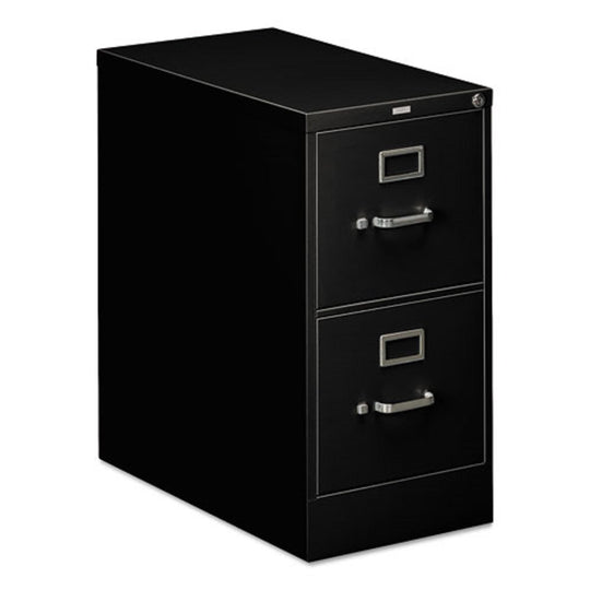 HON® 310 SERIES VERTICAL FILE - 2 LETTER SIZE FILE DRAWERS - BLACK