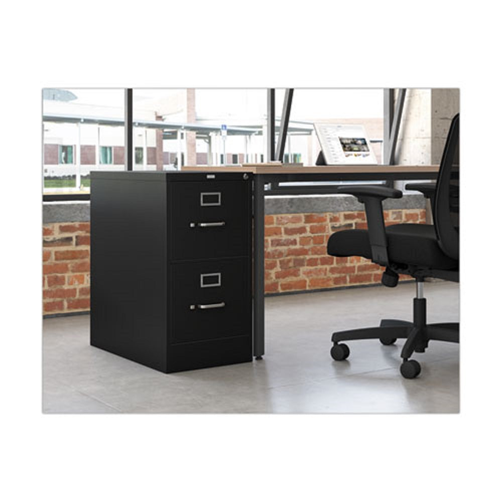 HON® 310 SERIES VERTICAL FILE - 2 LETTER SIZE FILE DRAWERS - BLACK