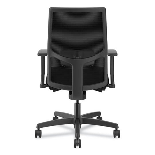 HON IGNITION 2.0 4-WAY STRETCH MID BACK MESH TASK CHAIR - BLACK