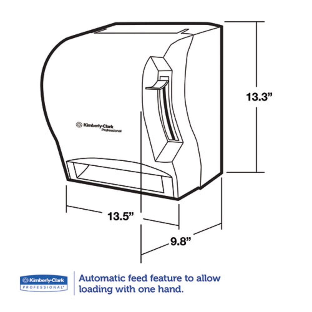 LEV-R-MATIC ROLL TOWEL DISPENSER - SMOKE