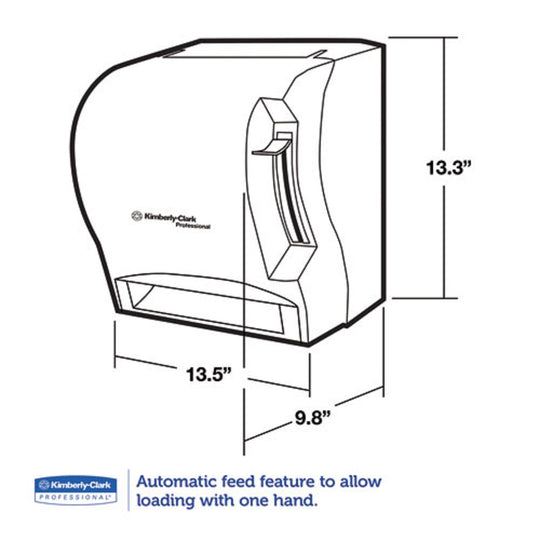 LEV-R-MATIC ROLL TOWEL DISPENSER - SMOKE