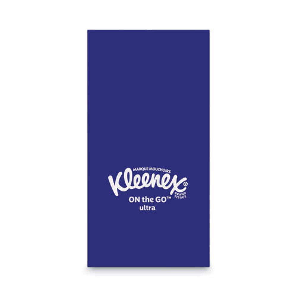 KLEENEX® ON THE GO  PACKS FACIAL TISSUES - 3 PLY - WHITE - 10 SHEETS/PACK - 16 SHEETS/PACK - 12 BOXES/CARTON