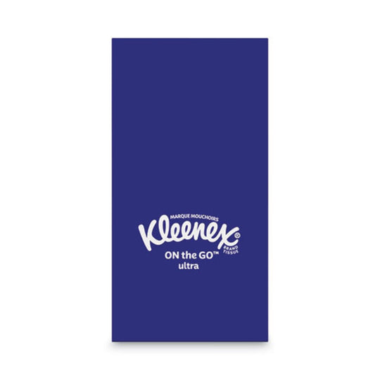 KLEENEX® ON THE GO  PACKS FACIAL TISSUES - 3 PLY - WHITE - 10 SHEETS/PACK - 16 SHEETS/PACK - 12 BOXES/CARTON