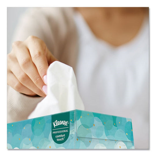 KLEENEX® WHITE FACIAL TISSUE FOR BUSINESS - 2 PLY - WHITE - 100 SHEETS/BOX - 10 BOXES/BUNDLE - 6 BUNDLES/CARTON