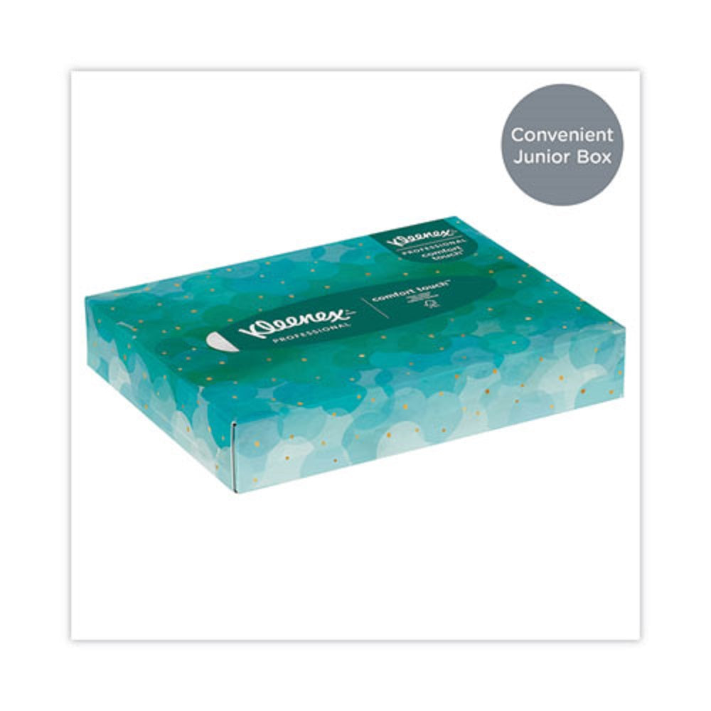 KLEENEX® WHITE FACIAL TISSUE JUNIOR PACK - 40 SHEETS/BOX - 80 BOXES/CARTON